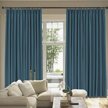 Amazon Com Cololeaf Linen Cotton Curtain Panel Pinch Pleated Room