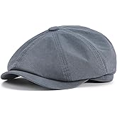 BOTVELA Men's Newsboy Gatsby Hat Cotton Vintage Flat Ivy Cabbie Cap