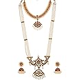 Fashionatelier Beautiful Designer Moti Haram with Necklace set