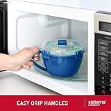 Sistema Microwave Containers Set 3 Porridge Soup Noodle BPA-Free NZ Made view 4