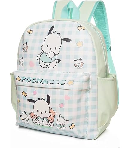 Loungefly Pochacco Gingham Mini Backpack Faux Leather Daypack Sanrio Pochacco Gingham Mini Backpack | Loungefly main image 3