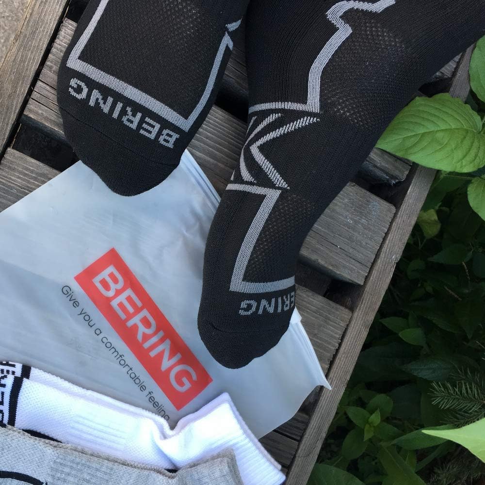 BERING Men's Performance Ankle Running Socks (6 Pack): Clothing