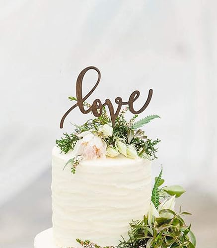 Amazon.com: Rustic LOVE Cake Topper 