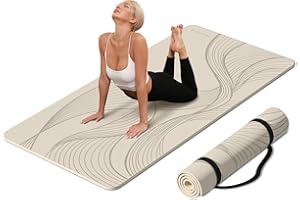 PAIDU Large Yoga Mat-72’x36’x0.4’ Extra Width ＆ Thick,Comfortable,Non-Slip Exercise Mat-Works Great on All Floor for Stretching,Yoga Studio,Gym or Home Workouts
