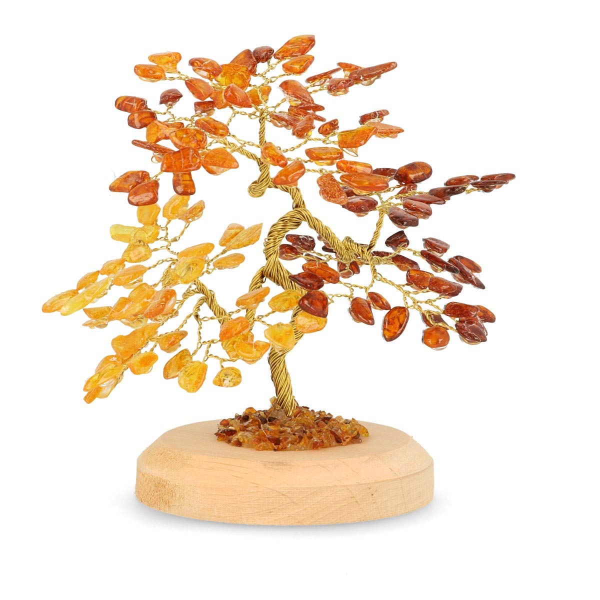 Serafino Genuine Luxury Amber Tree of Happiness Good Luck Good Fortune Tree Gemtree Gift Boxed Wedding