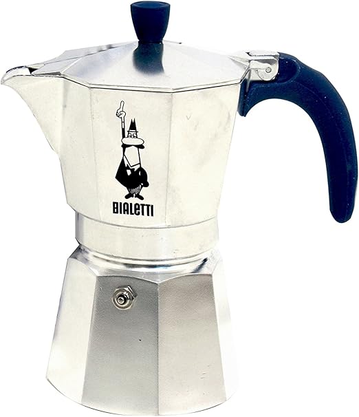 Bialetti Moka - Cafetera de 6 Tazas con Mango Azul: Amazon.es: Hogar