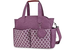 Lmbabter Diaper Bag Tote with Changing Station Upgrade Multi-Function Baby Bag with Adjustable Shoulder Strap