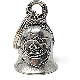 Bravo Bells Rose Bell - Biker Bell Accessory or Key Chain for Good Luck on The Road