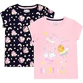 Peppa Pig Girls' T-Shirt Pack of 2