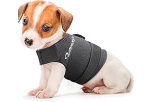 Zeaxuie Baby-Use-Grade Dog Anxiety Vest, Breathable Dog Jacket Wrap for Thunderstorm, Travel, Fireworks, Vet Visits- Calming Coat for Small, Medium & Large Dogs-XS-Grey