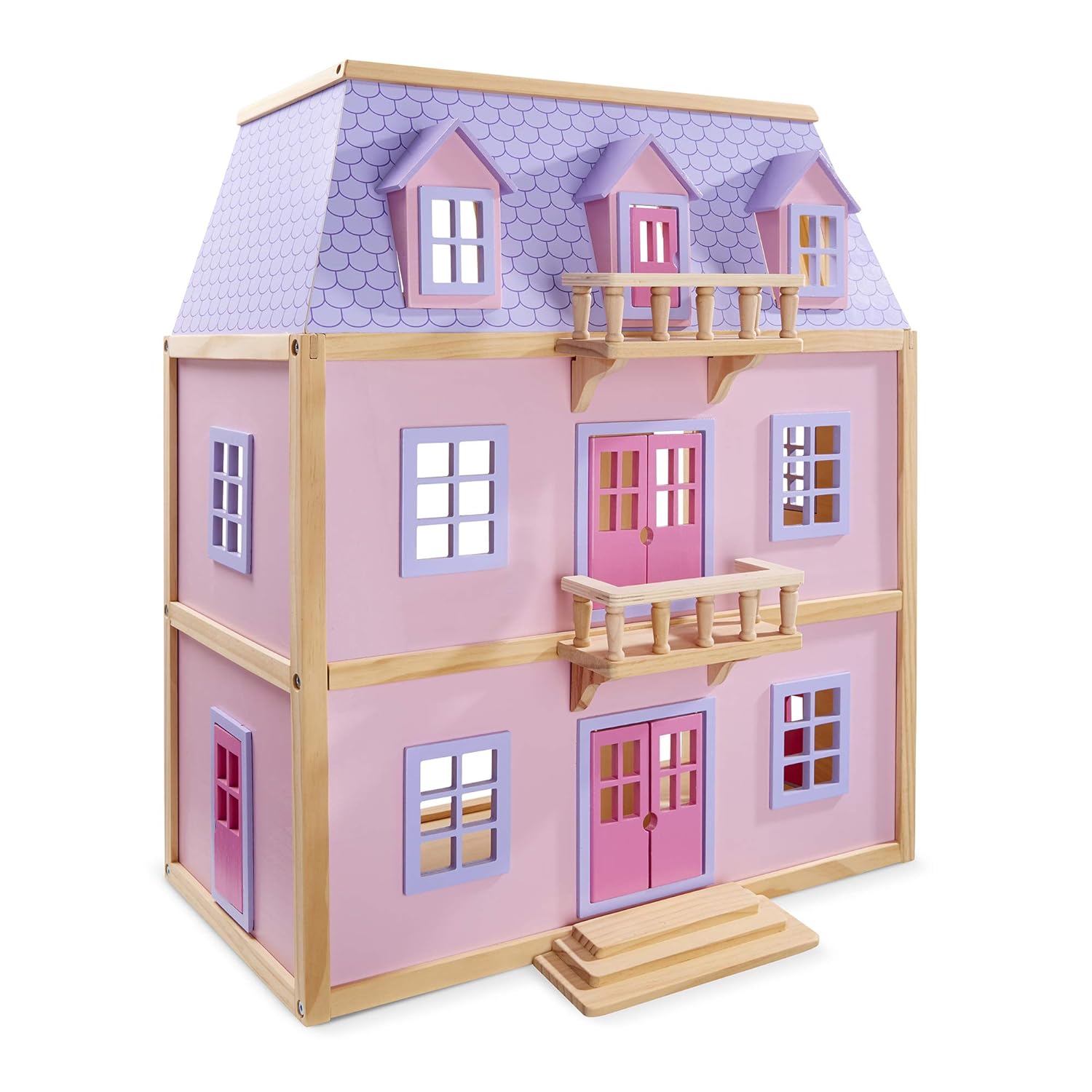 melissa and doug pretty purple dollhouse