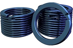 Silipac Small Key Rings 0.8 in (20mm) - Heavy Duty Key Ring Bulk for Crafts - Split Colorful Keychain Rings Pet Collar, Tags, Car Keys Organize 12 pcs