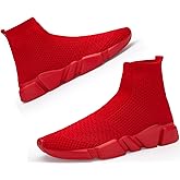 Santiro Womens Slip On Shoes Lightweight High Top Sneakers Comfortable Gym Walking Shoes