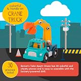 Battat Classic Construction Take-Apart Crane Toy for Toddlers 3+ 34-Piece Kit view 2