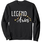 Legend Aries , Zodiac Aries Sign Birthday Gift, Astrology Sweatshirt
