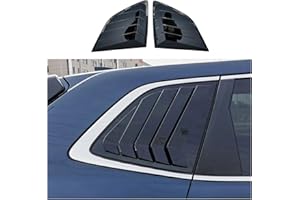 Axinda Rear Window Louvers for Honda CR-V 2023 2024 2025, Air Vent Scoop Shades Cover Blinds Trim, Exterior Accessories, 2 Pieces (Glossy Black)