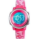 cofuo Kids Digital Sport Waterproof Watch for Girls Boys, Kid Sports Outdoor LED Electrical Watches with Luminous Alarm Stopwatch Child Wristwatch 3-12 Years