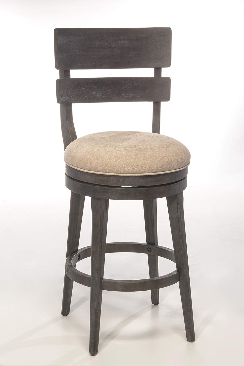 valebeck counter stools on Amazon Com Hillsdale Furniture Leclair Swivel Stool Bar Height Wire Brushed Brown Gray Finish Furniture Decor