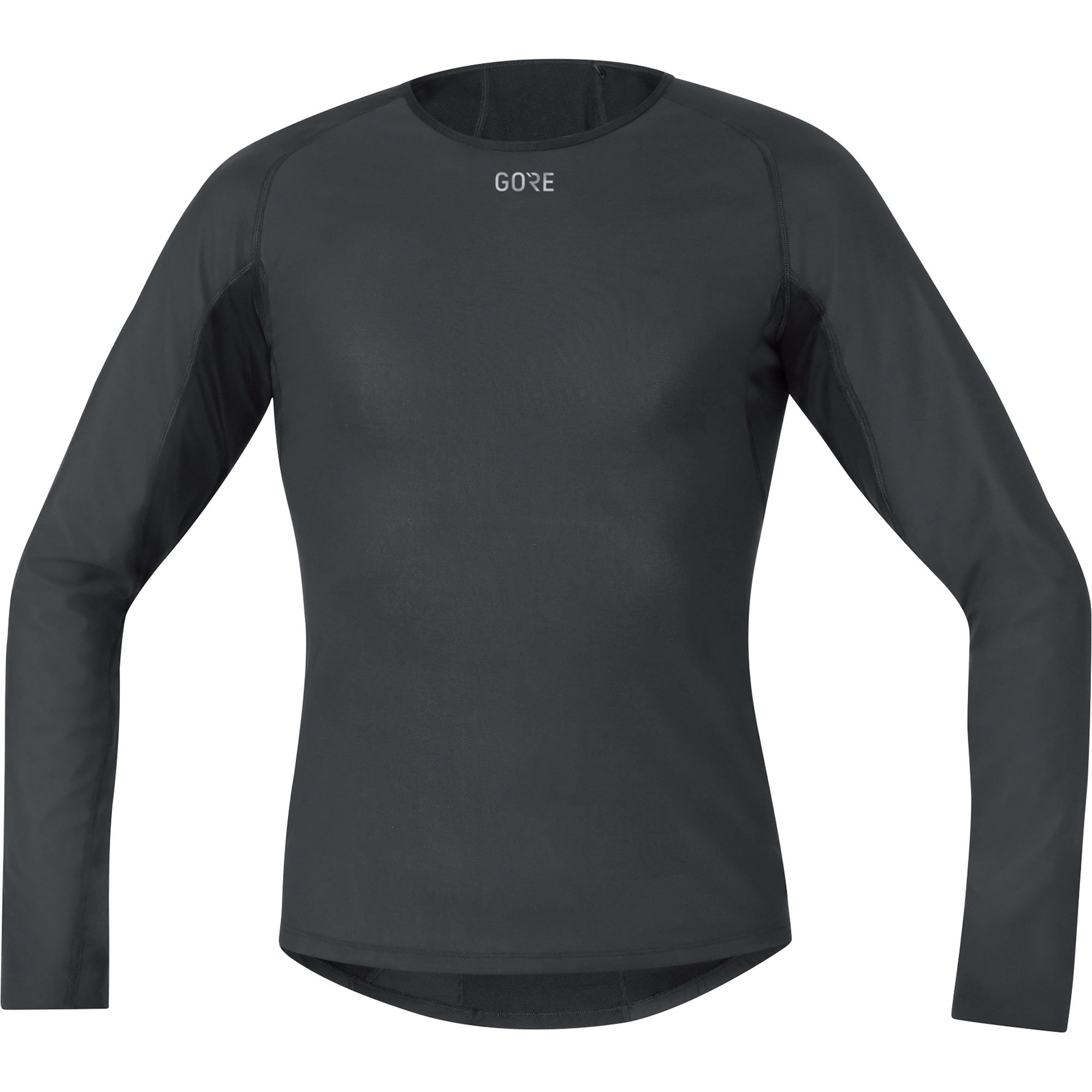 GOREWEAR M WINDSTOPPER Base Layer Thermo Long Sleeve Shirt Mens, Black, XL