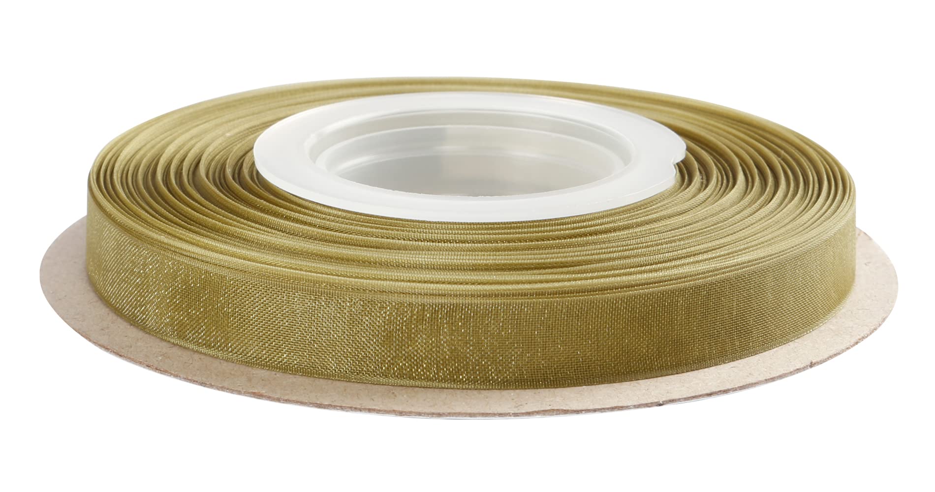 Joycrosso 9mm Moss Shimmer Sheer Organza Ribbon Sheer Chiffon Ribbon 45 Meters-Roll Multiple Colors Available for Gift Wrapping Wedding Events Christmas Décor