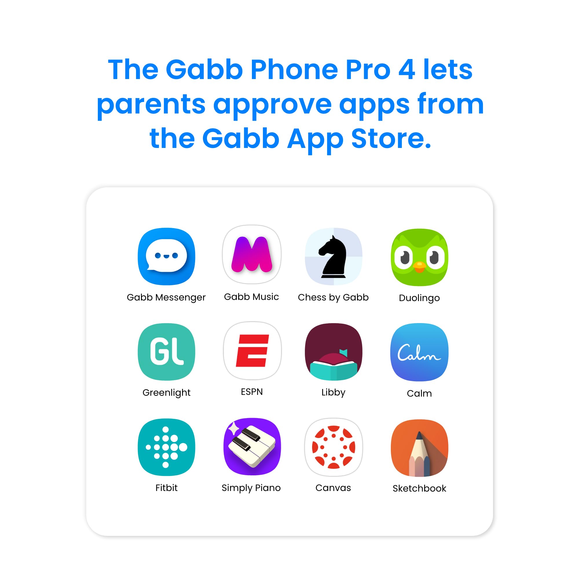 Gabb Phone 4 Pro - Best Smartphone for Kids and Teens, GPS Tracker, No Social Media or Internet, Parental Controls, Phone Plan Required