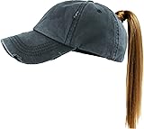 PONY-001 BLK Classic Plain Ponytail Messy High Bun