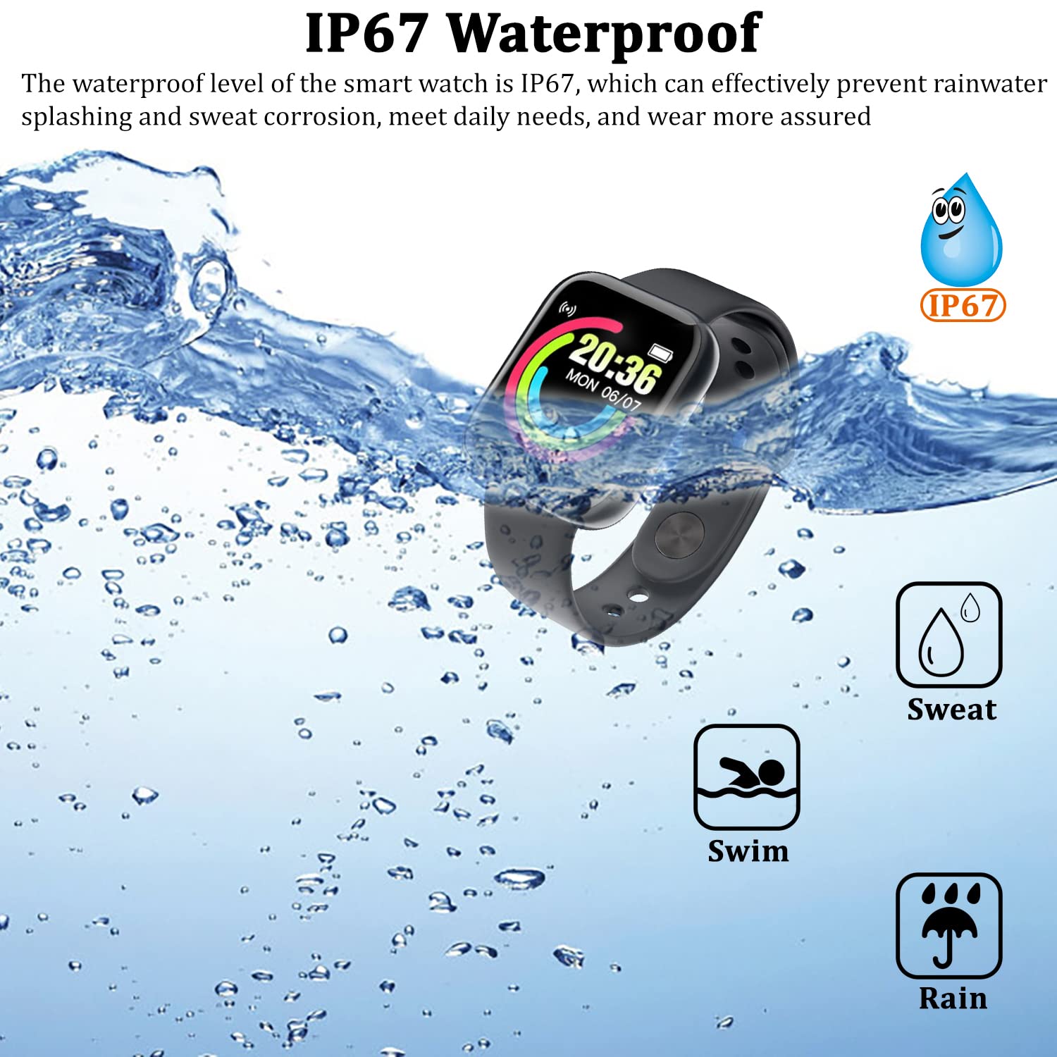 Mua Smart Watch, Fitness Tracker with Heart Rate Monitor,Step Counter ...