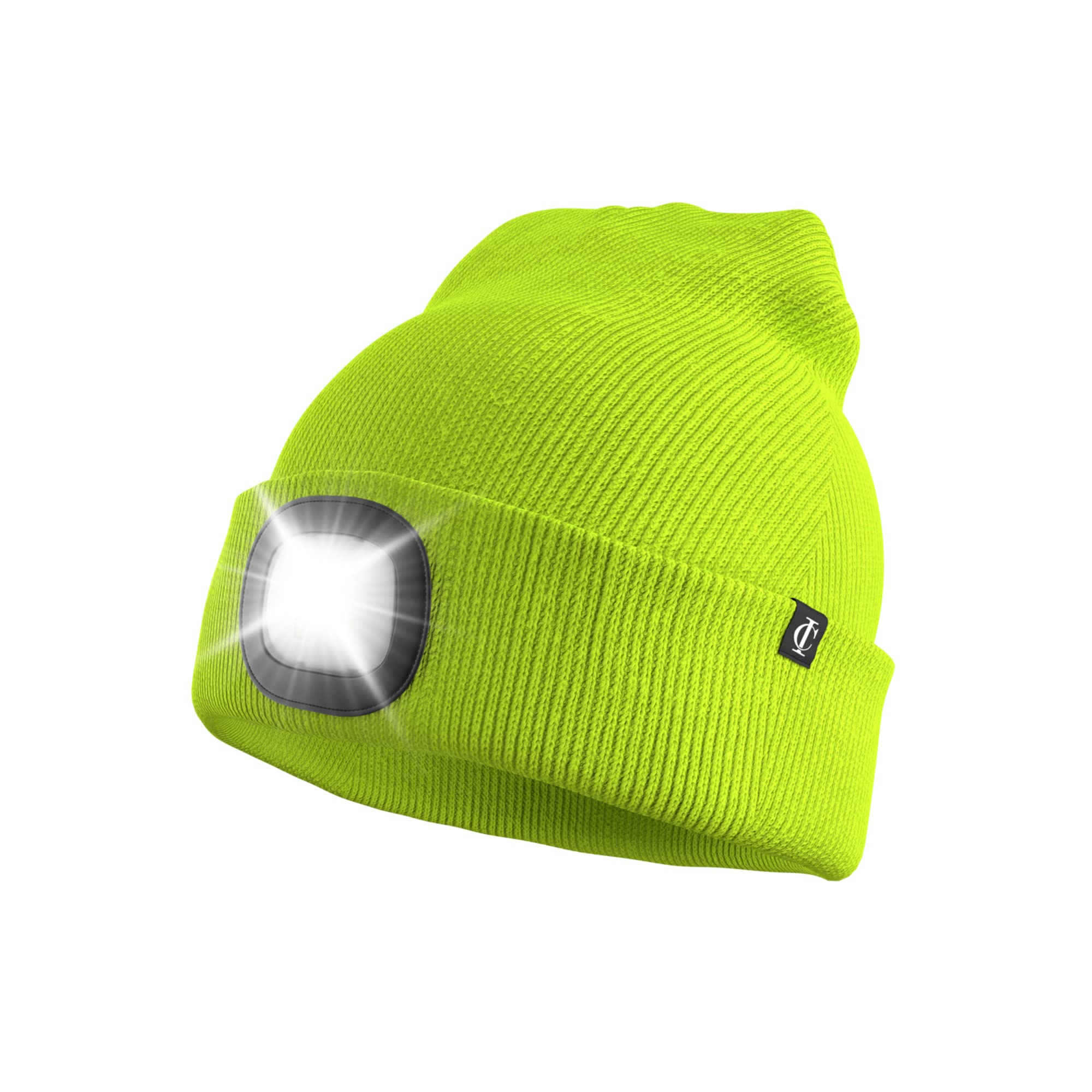 Idyllicomfort Led Lighted Beanie Hat,USB Rechargeable Hands Free Headlamp Cap, Unisex Winter Warmer Knit Hat with Light for Hiking Biking Camping Jogging, Gift for Men, Women, Teens