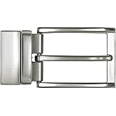 SaiTech IT Men’s Reversible 1 3/8"(35mm) Belt Buckle Casual For Belt for Formal & Casual Belts (Silver Brush)