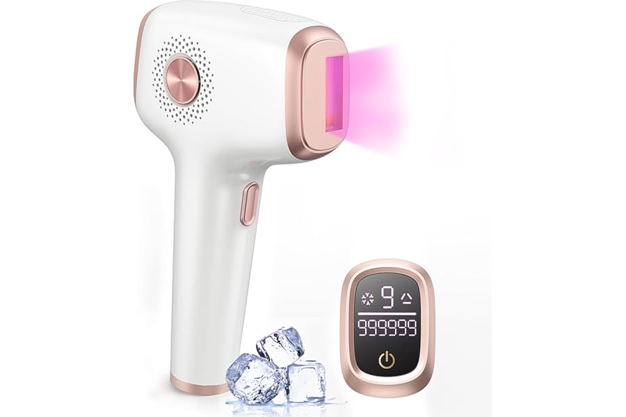 INNZA IPL Hair Removal with Ice Cooling Care Function for Women,Long-Lasting Results,999,999 Flashes Painless Hair Removal, Hair Removal Device for Armpits Legs Arms Bikini Line