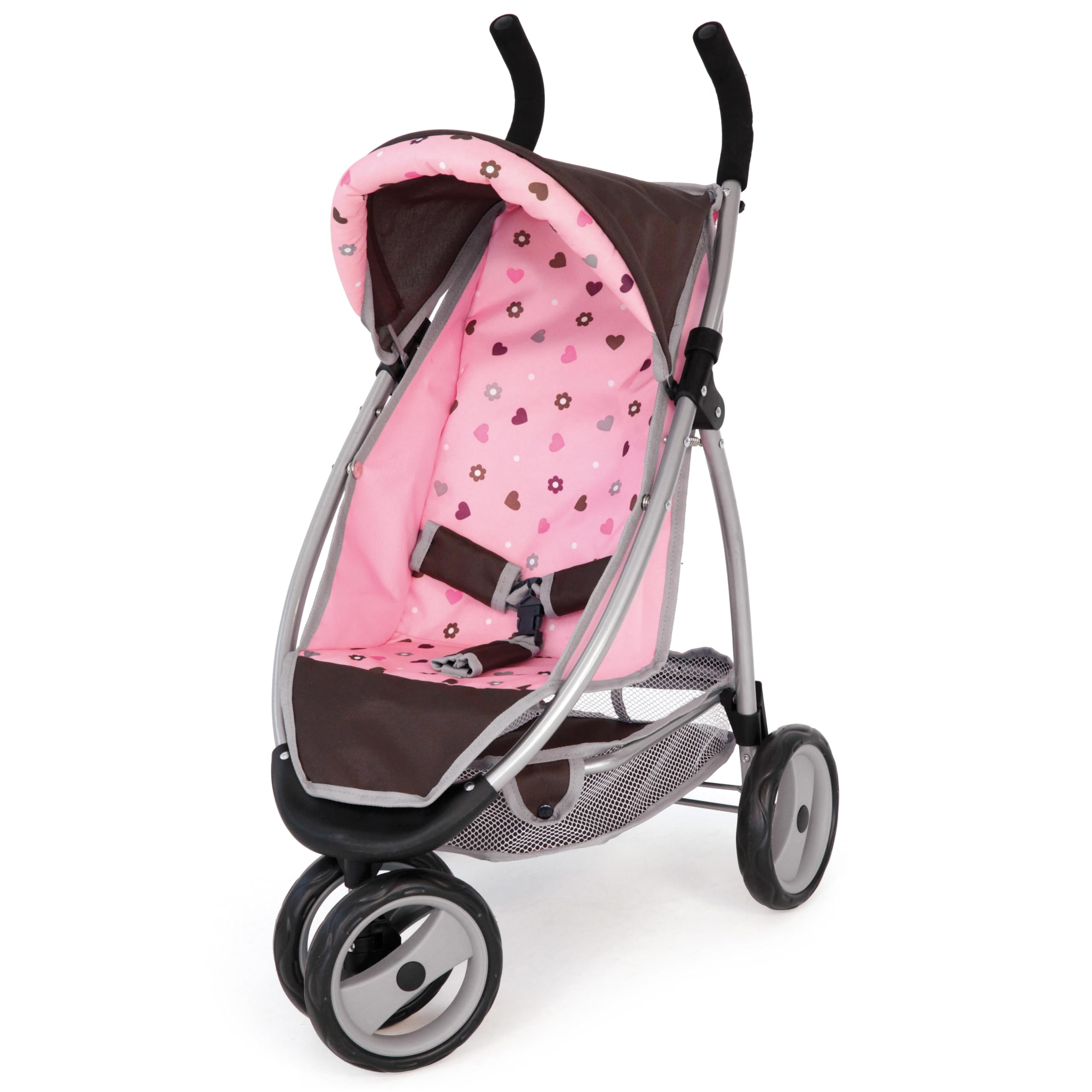 Bayer Design Dolls stroller, Jogger Sport, soft-grip, swivel front wheels, modern