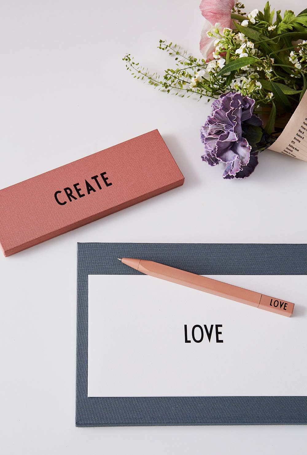 Design Letters Pink Hard Shell Create Pencil Case for Pen Pencil, Eraser, Ruler Ideal Stationary Storage Gift for Work and School - Image 5