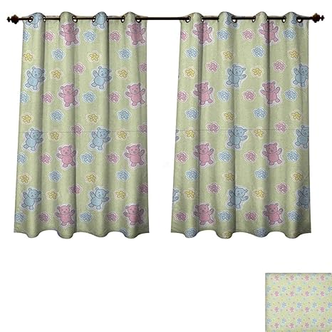Amazon Com Pricetextile Nursery Bedroom Thermal Blackout Curtains