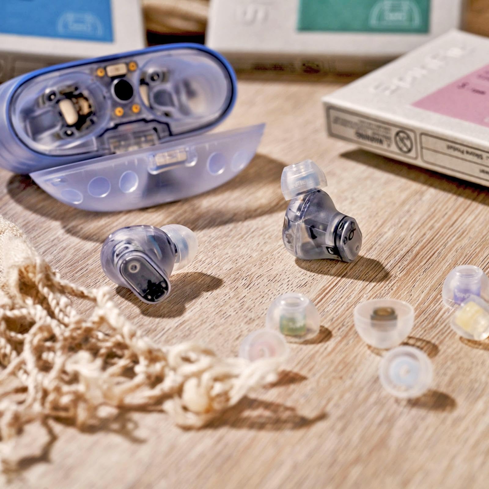 SpinFit Omni for True Wireless Earbuds & IEMs - M -Patented Silicone Eartips for Replacement (1 Pair) (3.7 mm Nozzle Dia.)