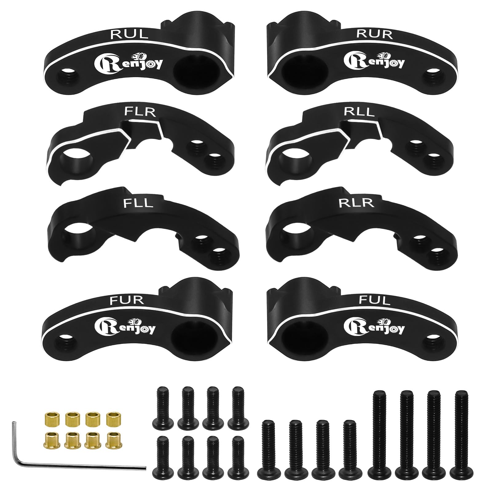 Photo 1 of RCENJOY RC Shock Flex Blades CNC Aluminum Accessories for TRX4M Defender Bronco 1/18 RC Crawler Upgrade