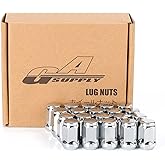 GAsupply 12x1.5 Chrome Lug Nuts, 3/4 inch Hex 1.38 inch Tall, Compatible with Acura Cadillac Chevy Honda Kia Lexus Lincoln Ma