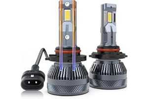 CHOPDARK 9006 HB4 Fog Lamps Bulbs 110W 30000Lm Super Bright 12V 6500K Cool White, Built-in Fan and 2 Thermally Conductive Copper Tubes, Pack of 2