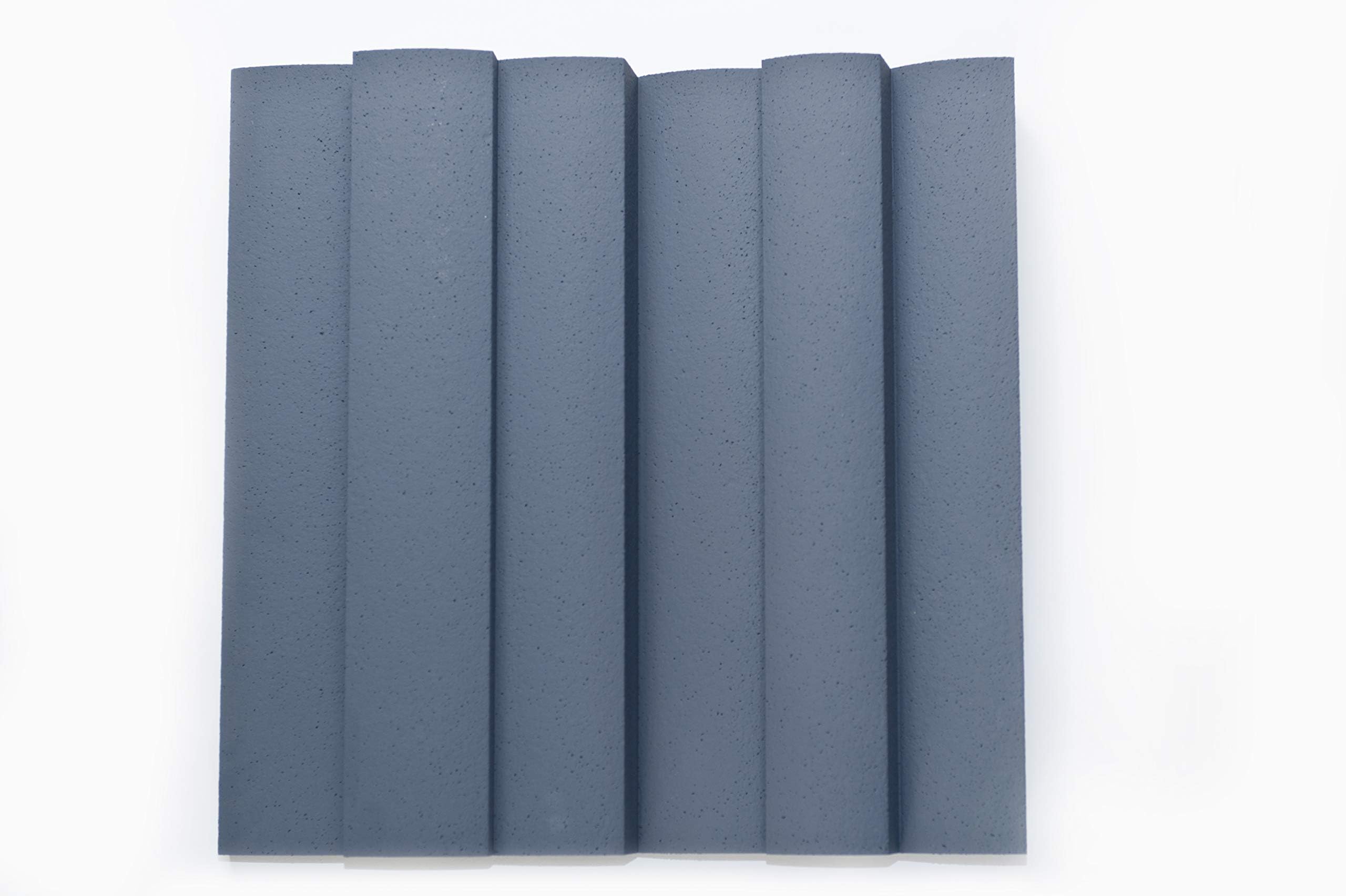 JOCAVI Acoustic Panels WAV/I060 ATP WAVYFUSER/Inverted Acoustic Diffuser Panel, Grey - 2 Units