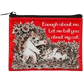 Blue Q Coin Purse - Cute Coin Pouch for Men &amp; Women, Small Pouch Organizer | Cute Coin Purse with quirky design, 95% recycled material, compact zip pouch, keychain wallet for cash, cards &amp; small items