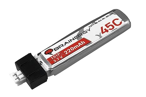 LiPo Akku 1s 3,7V 220 mah 45C BRAINERGY kompatibel mit JST PH 2.0
