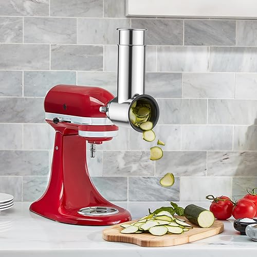 Stainless Steel Slicer Shredder Attachment for KitchenAid Stand