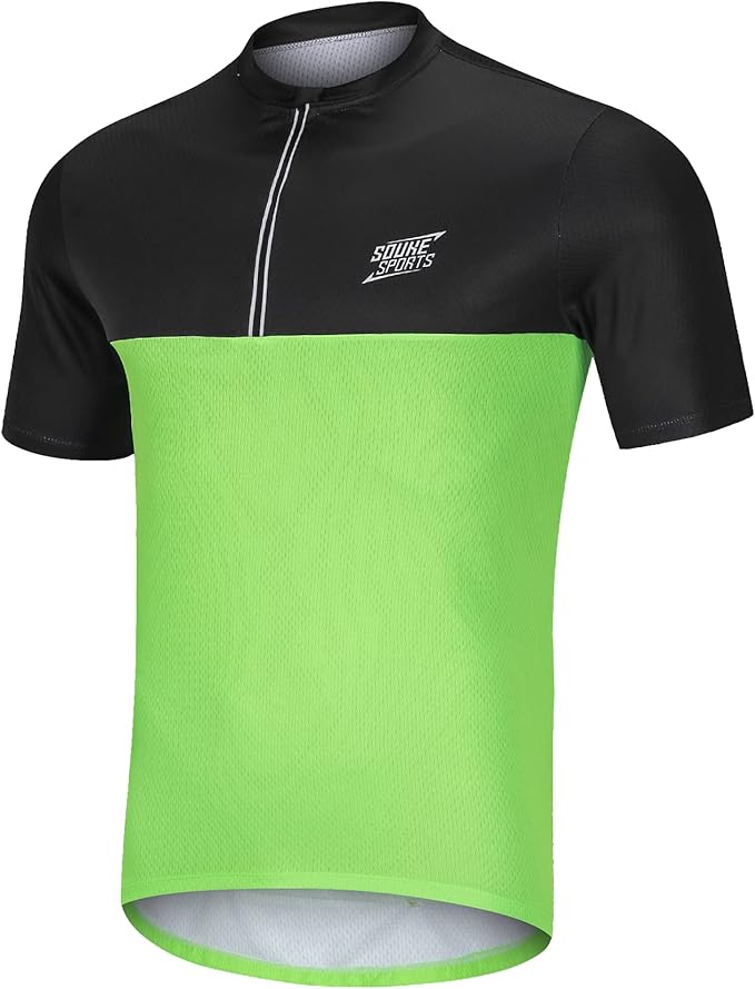 Amazon Souke Sportsメンズサイクルジャージ 半袖 吸汗速乾 サイクリングジャージ 伸縮性 サイクルtシャツ 通気性 サイクルウェア 軽量 自転車ウェア 春夏 サイクル 自転車 サイクルジャージ 通販