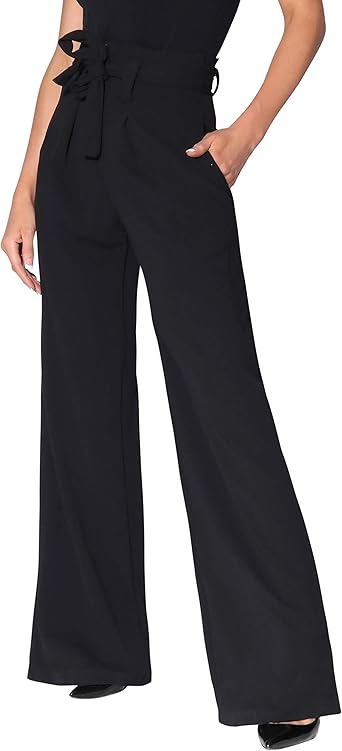 high waisted paperbag trousers