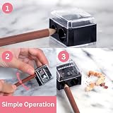 Manicare Dual Cosmetic Sharpener Dual 2 Hole Lip Brow Eye Pencil Sharpener view 4