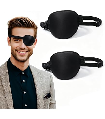 Amazon.com: Xianglangsuccess Monocular Black Eye Patch, Washable