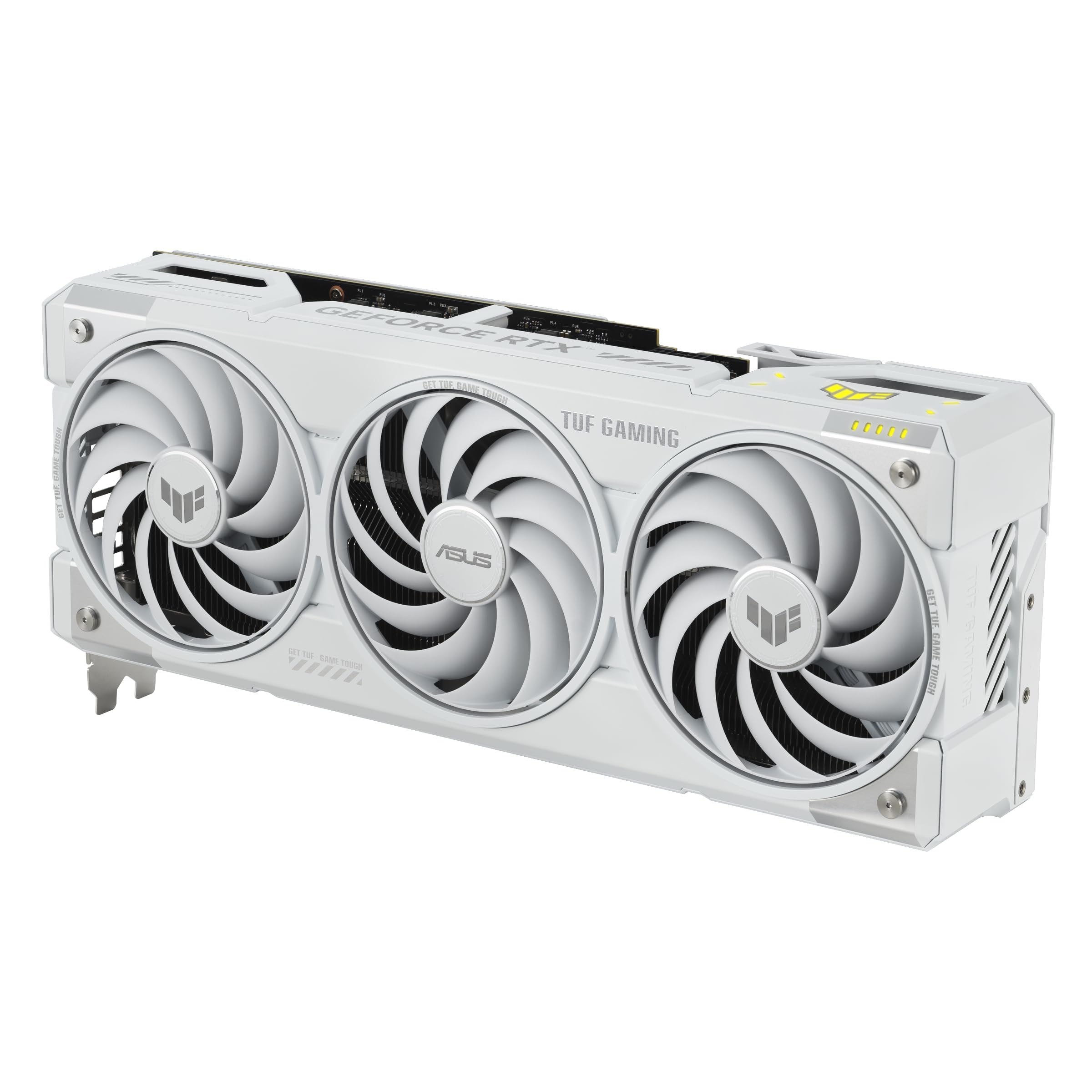 ASUS TUF Gaming GeForce RTX ™ 5070 Ti 16GB GDDR7 White OC Edition Gaming Graphics Card (PCIe® 5.0, HDMI®/DP 2.1, 3.125-slot, Military-Grade Components, Protective PCB Coating, axial-tech Fans)
