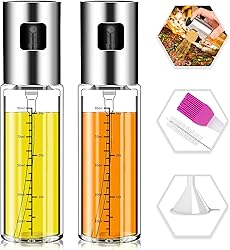 NORBASE Oil Sprayer for Cooking, 2 Pack Upgraded