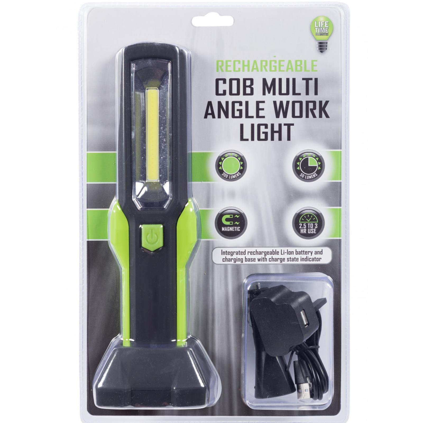 ELECTRALIGHT 65308 Rechargeable COB Multi Angle Work Light