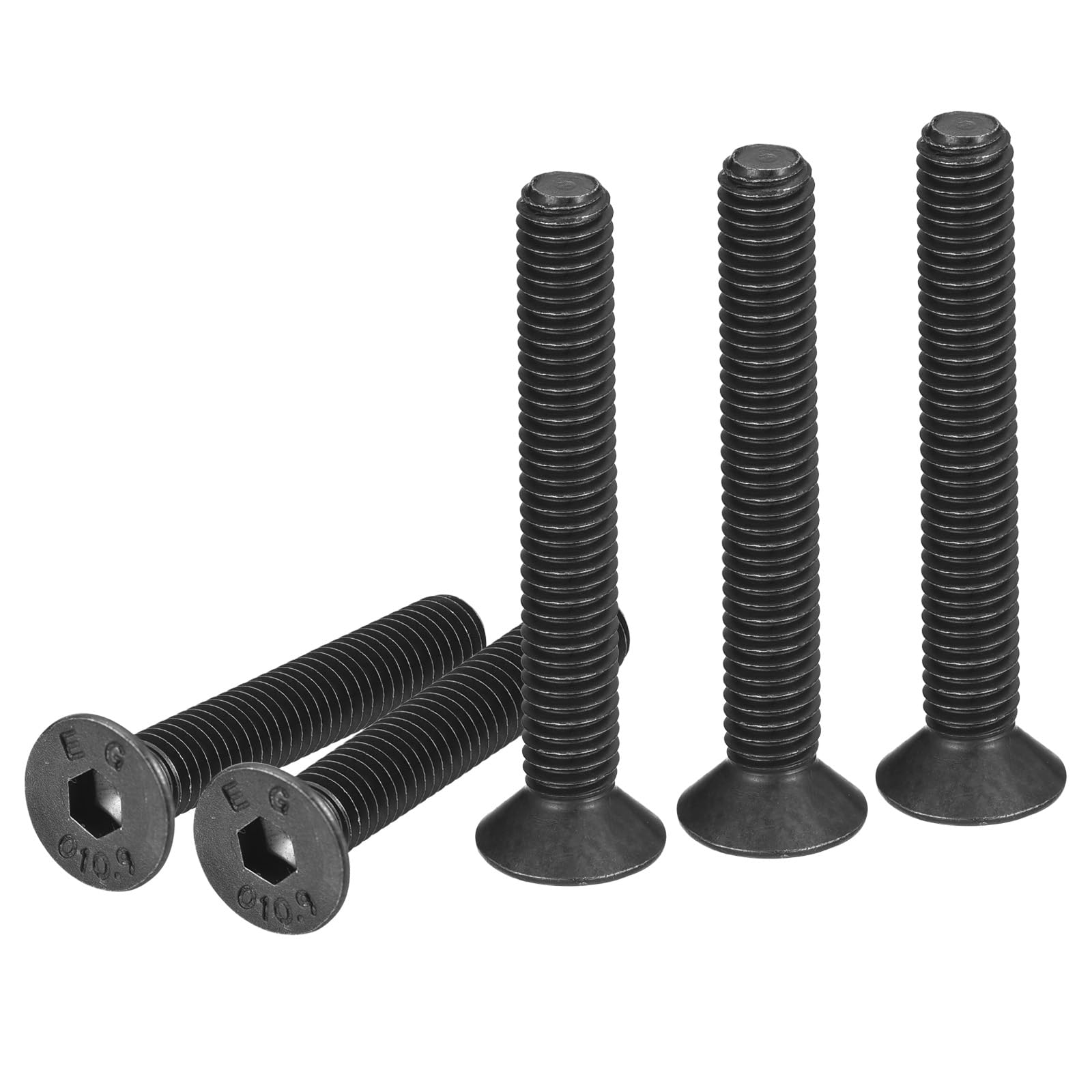 DTGN M6-1x40mm Flat Head Socket Cap Screws, 25 Pack Hex Socket Flat Head Screws Carbon Steel Black Oxide, Full Thread, Countersunk Bolts — image 1