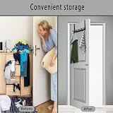 CASPLUS Heavy Duty Over Door Hooks 12 Hooks Aluminum Black view 4